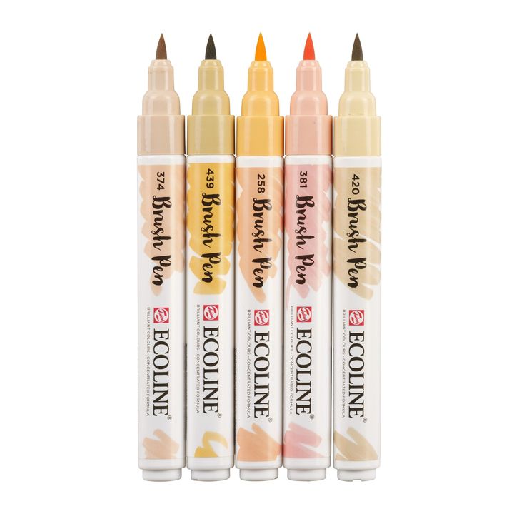 Penne acquerellabili Ecoline Brush Pen Beige Pink