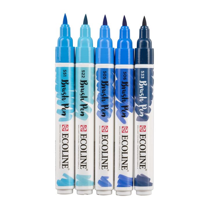 Penne acquerellabili Ecoline Brush Pen Blue