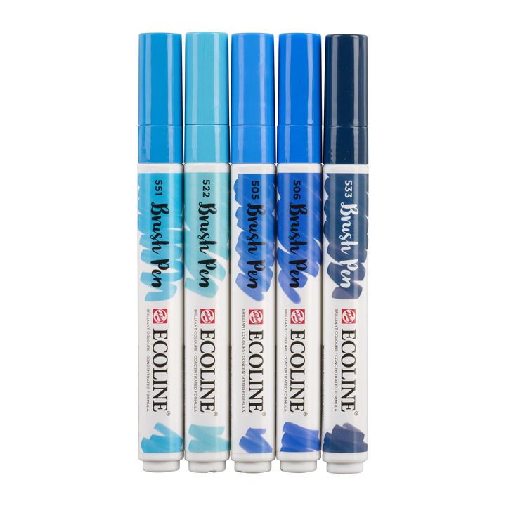 Penne acquerellabili Ecoline Brush Pen Blue