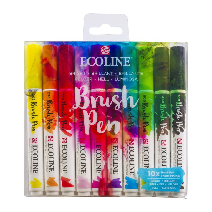 Penne acquerellabili Ecoline Brush Pen Bright