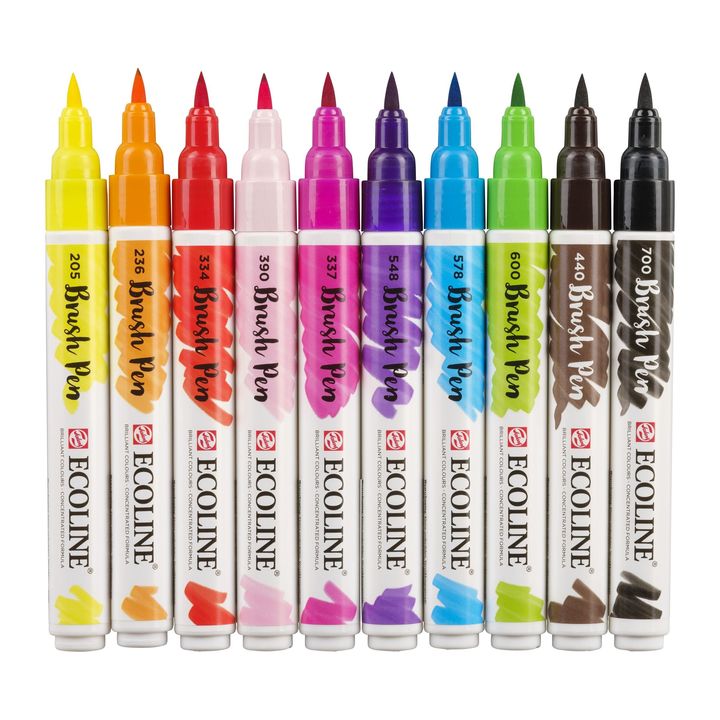 Penne acquerellabili Ecoline Brush Pen Bright