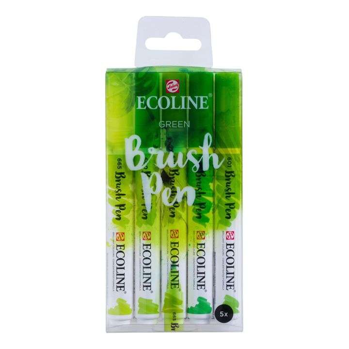 Penne acquerellabili Ecoline Brush Pen Green