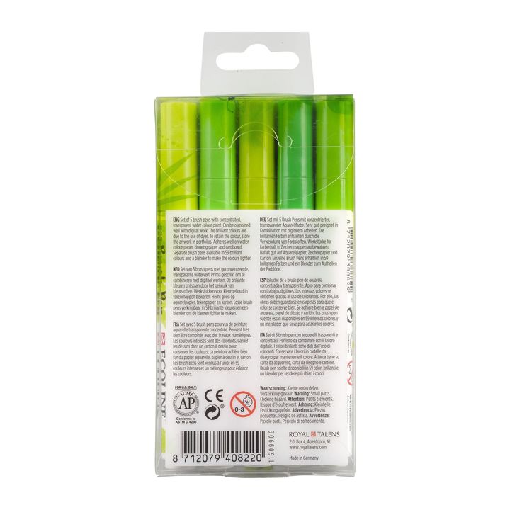 Penne acquerellabili Ecoline Brush Pen Green
