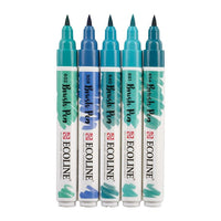 Penne acquerellabili Ecoline Brush Pen Green Blue