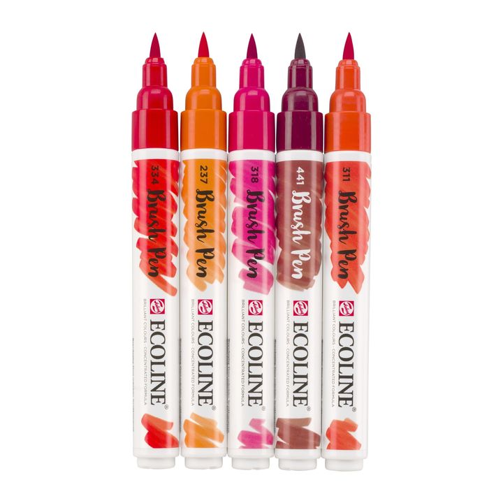 Penne acquerellabili Ecoline Brush Pen Red