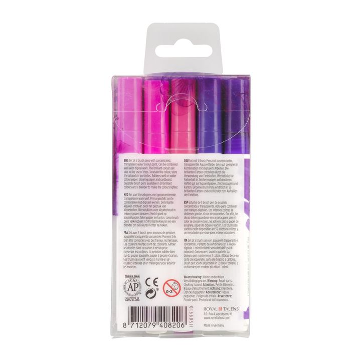 Penne acquerellabili Ecoline Brush Pen Violet
