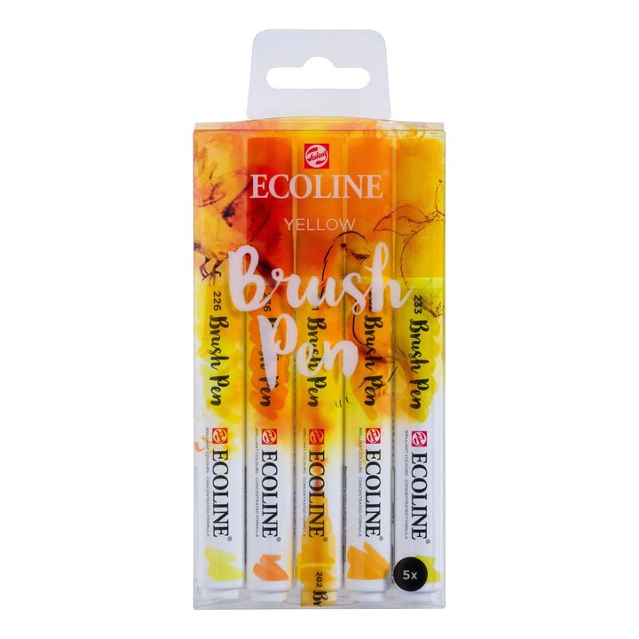 Penne acquerellabili Ecoline Brush Pen Yellow