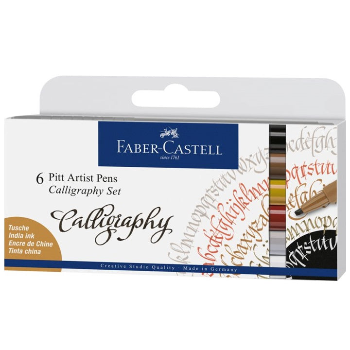 Penne calligrafiche Faber-Castell Pitt - set da 4 pezzi — immagine 1