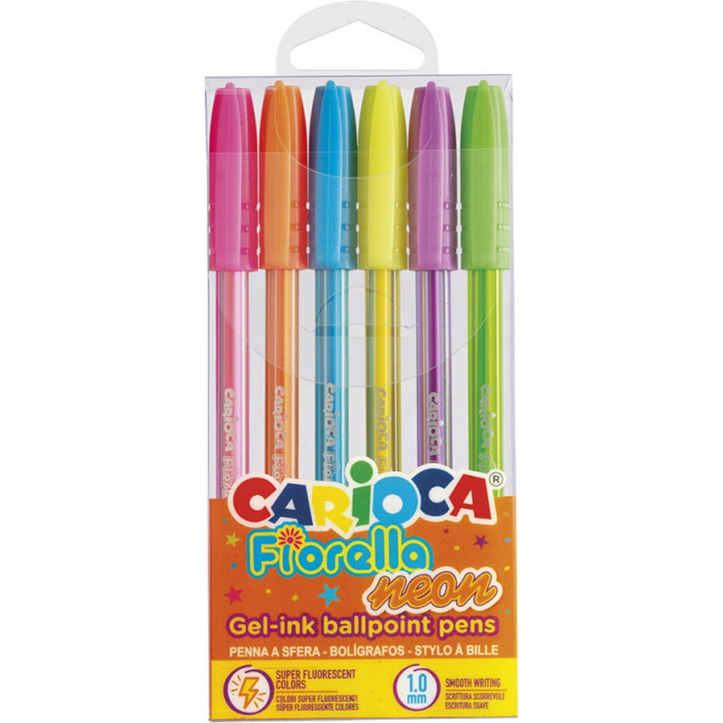 Penne gel Carioca Fiorella colori assortiti