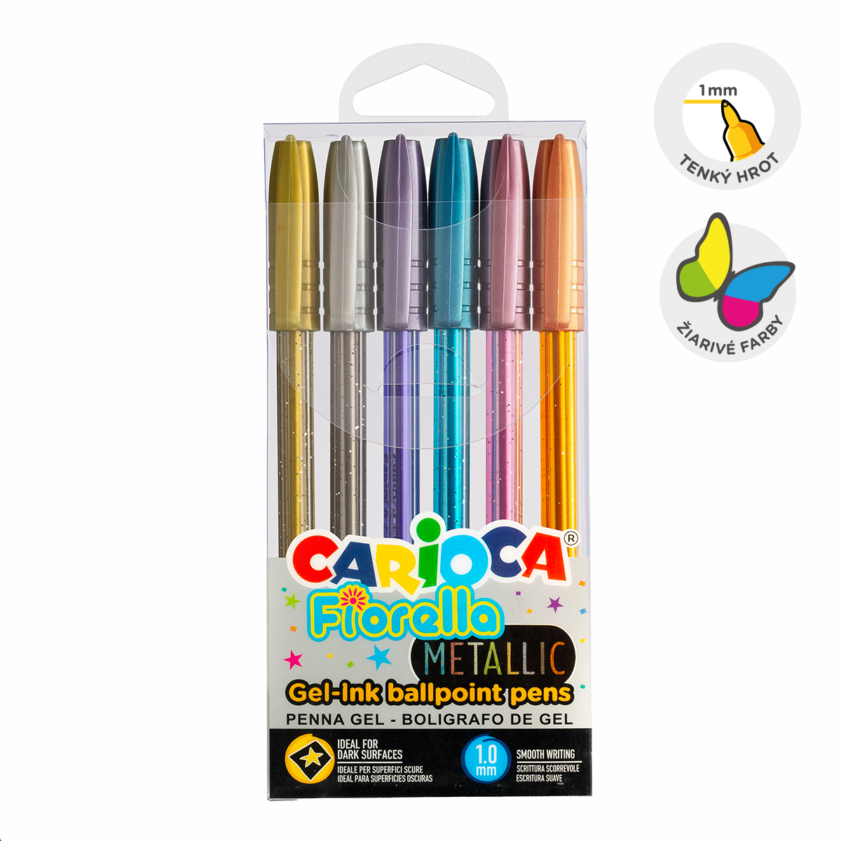 Penne gel Carioca Fiorella colori assortiti