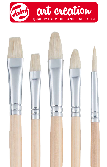 Pennelli ArtCreation in pelo naturale - set di 5 pennelli