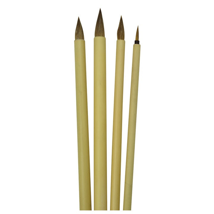 Pennelli di bambù Royal e Langnickel per ceramica e calligrafia (4 pezzi)