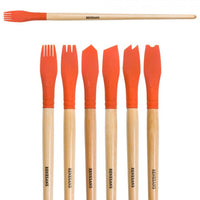 Pennelli in silicone Renesans - set da 6 pezzi