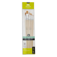 Set iniziale per pittura — tela, colori acrilici, pennelli e cavalletto