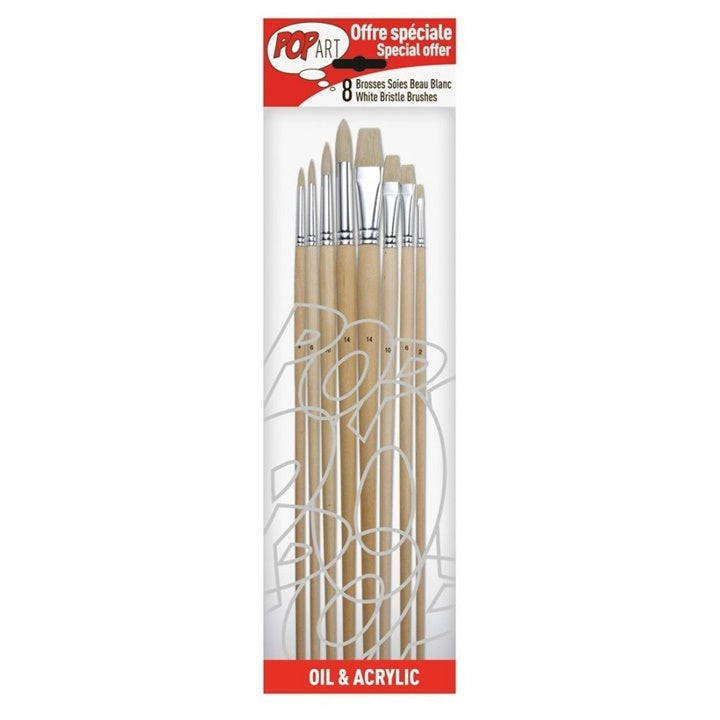 Pennelli per pittura Pebeo - set di 8 pezzi [950150]