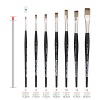 Pennello piato Synthetics 3374 - da Vinci | varie misure