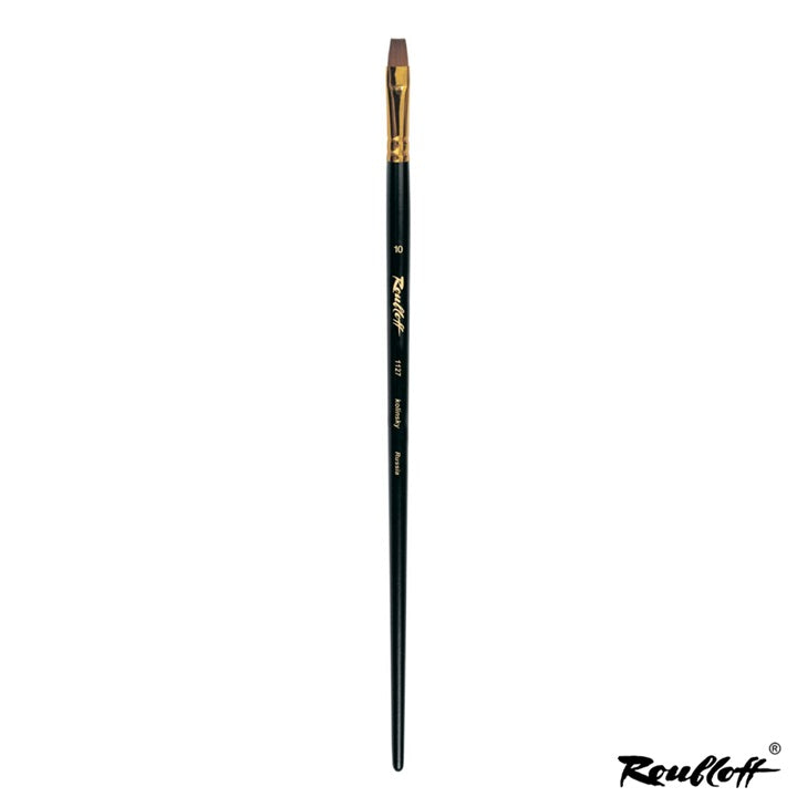 Pennello piatto Roubloff 1127 in pelo naturale Kolinsky | scelga misura