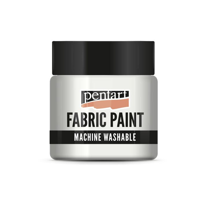 Pentart Vernice tessile metallizzata 50 ml | Varie tonalità - bianco perlato