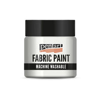 Pentart Vernice tessile metallizzata 50 ml | Varie tonalità - bianco perlato