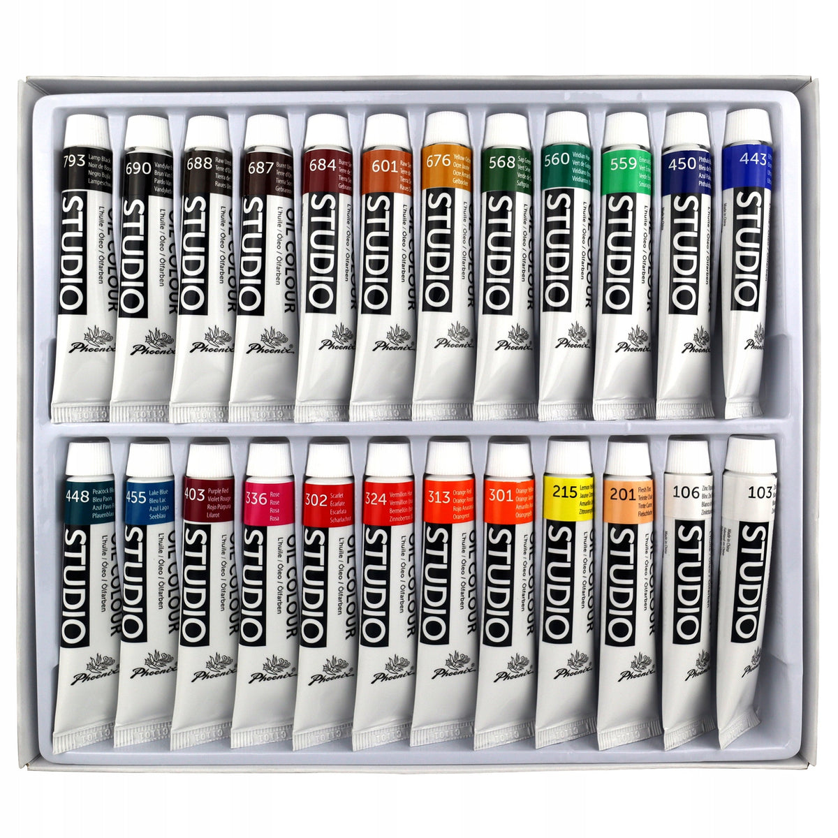 Phoenix - set dei colori ad olio 12–24 x 12 ml