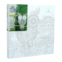 Phoenix Tela con stampa Mandala Gufo 30x30 cm