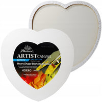 Phoenix tela da pittura a forma di cuore, 350 g/m², 20 – 50 cm – 40