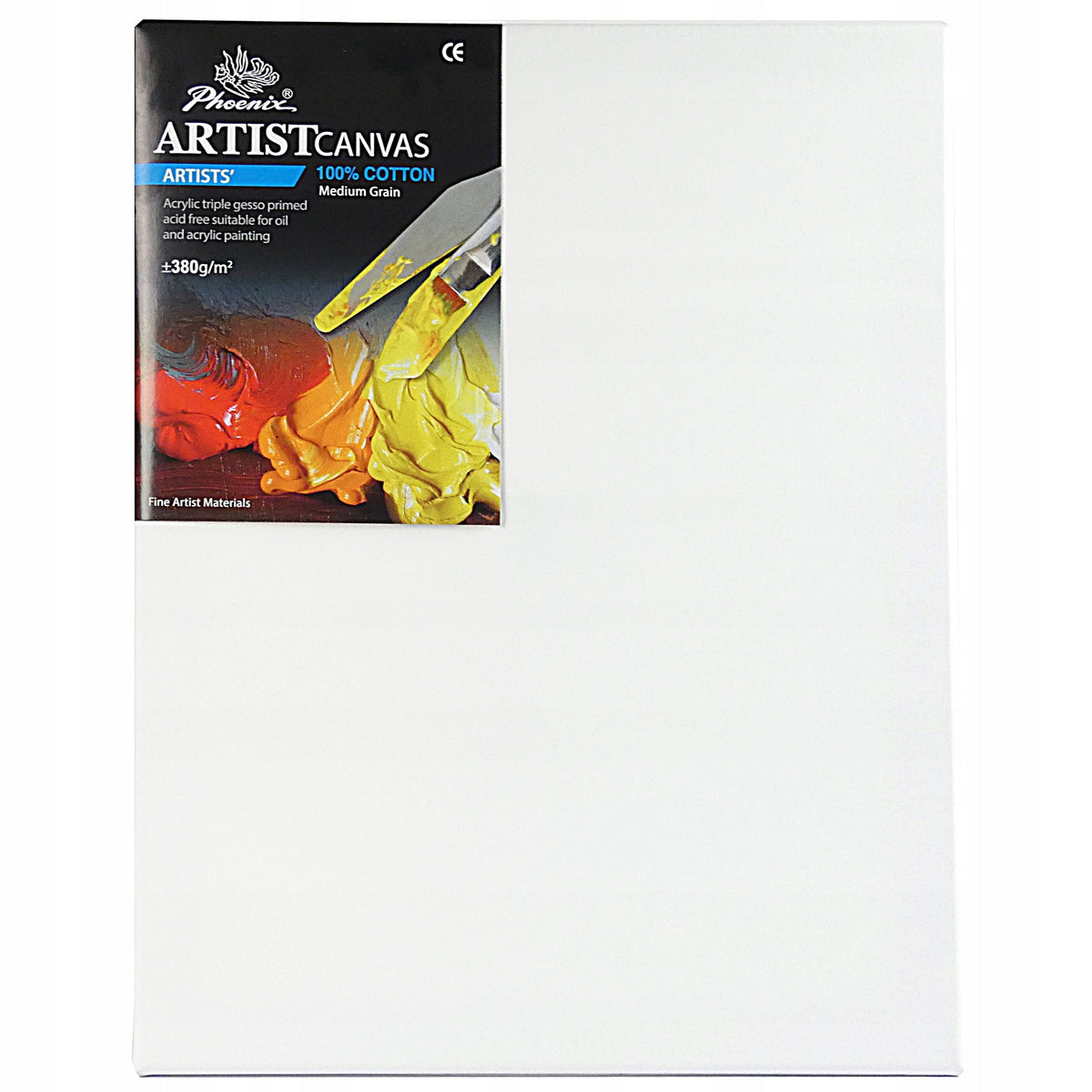 Phoenix tela per pittura con telaio, profilo 3,8 cm, 380 g/m², da 24 a 100 cm, fino a 160 cm – scegli la misura
