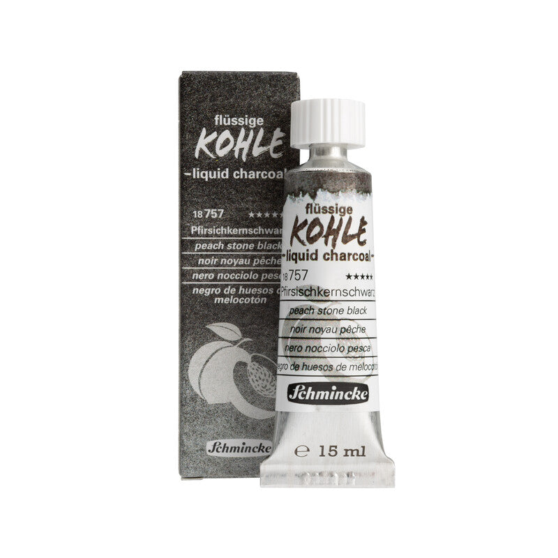Pigmento artistico Schmincke 15 ml – Nero di nocciolo di pesca