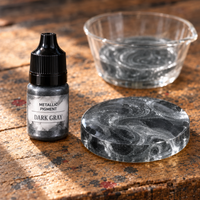 Pigmento metallizzato liquido per resina 5 ml – grigio scuro (Dark Gray)