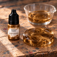 Pigmento metallizzato liquido per resina 5 ml – oro scuro (Deep Golden)
