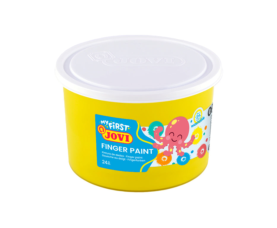 Pittura a dita JOVI in barattolo 500 ml – giallo