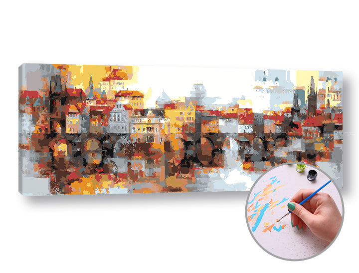 Pittura per numeri EST DEL SOLE IN CITTÀ | difficoltà elevata