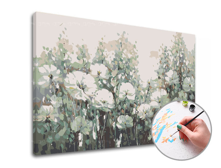 Pittura per numeri LUCKY FLOWERS | difficoltà media