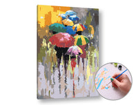 Pittura per numeri PIOGGIA D'ESTATE | difficoltà bassa