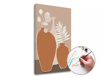 Pittura per numeri VASO COTTO CON FIORI – sul telaio