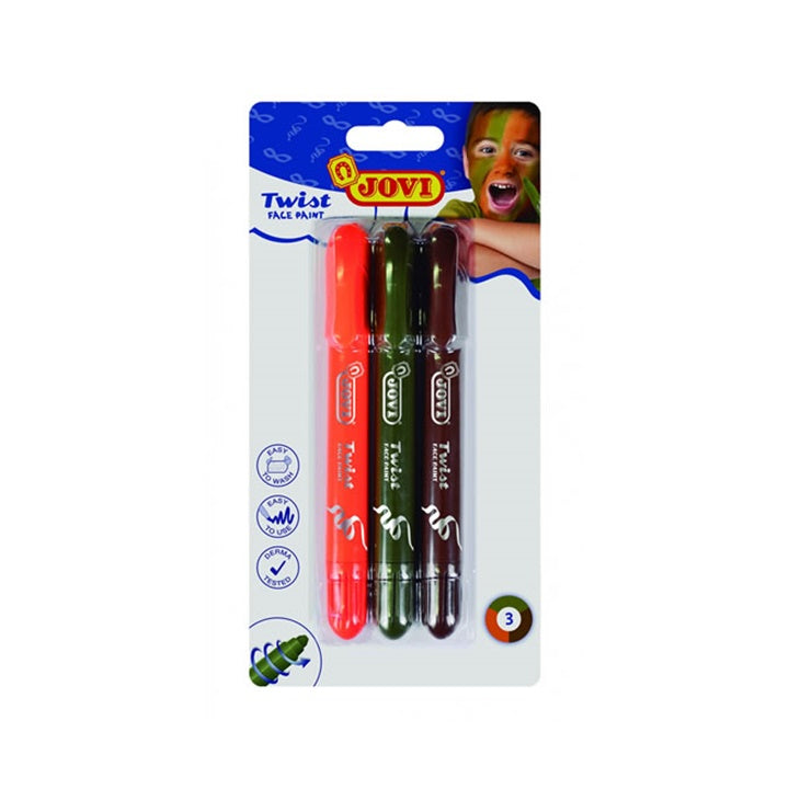 Pitture per il viso JOVI Twist Boy 3 pezzi
