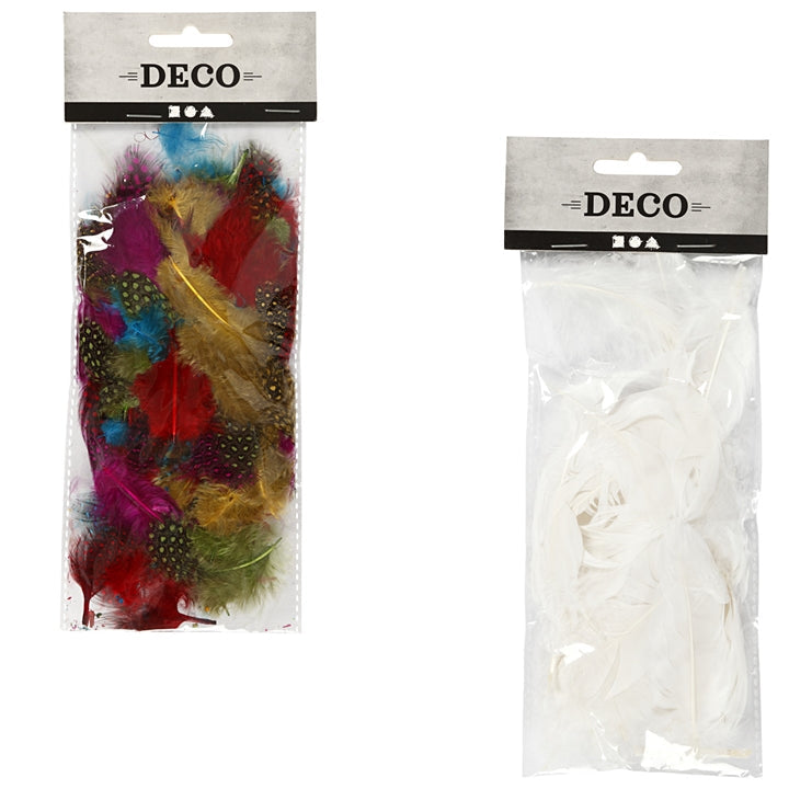 Piume decorative 3 g – colorate