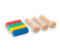 Plastilina morbida naturale Jovi My First 4 x 38 g + 3 timbri in legno Emotions