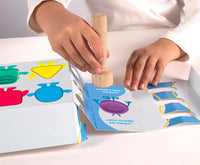 Plastilina morbida naturale Jovi My First 4 x 38 g + 3 timbri in legno Emotions