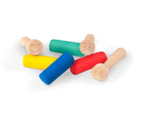 Plastilina morbida naturale Jovi My First 4 x 38 g + 3 timbri in legno Emotions