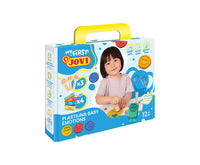 Plastilina morbida naturale Jovi My First 4 x 38 g + 3 timbri in legno Emotions