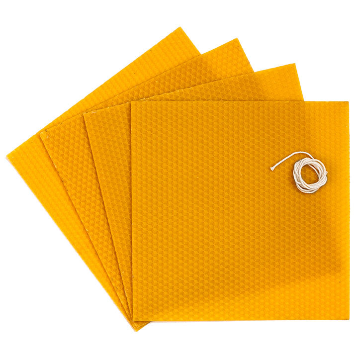 Blocco di cera d'api  - 4 pezzi nella confezione – Yellow