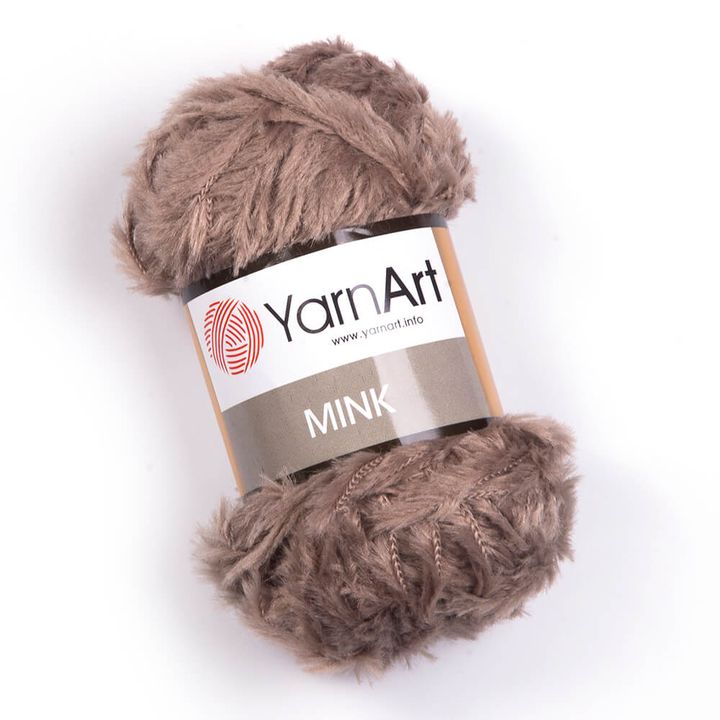 Filato per maglieria YarnArt Mink 50 g – 332 chiaro marrone
