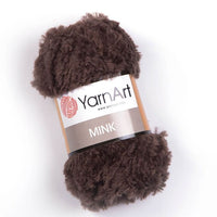 Filato per maglieria YarnArt Mink 50 g – 333 scuro marrone