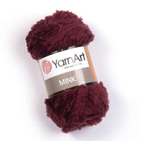 Filato per maglieria YarnArt Mink 50 g – 339 bordeaux