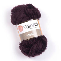 Filato per maglieria YarnArt Mink 50 g – 342 melanzana viola