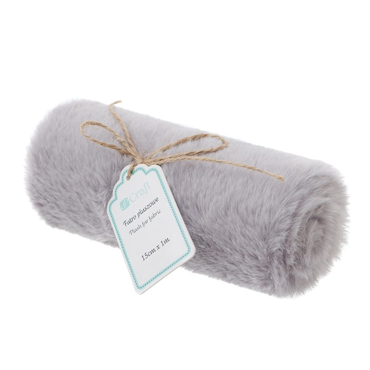 Striscia di peluche 15 cm x 1 m – Grigio