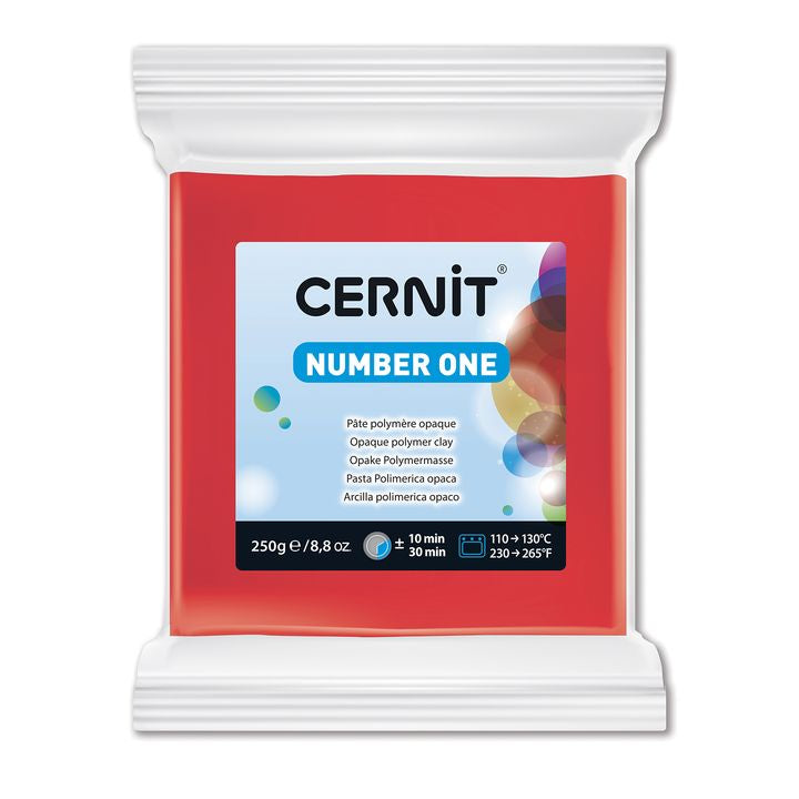 Polimero CERNIT NUMBER ONE 250 g – Rosso
