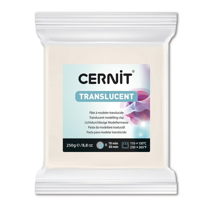 Polimero CERNIT TRANSLUCENT 250 g | diverse tonalità - Bianco