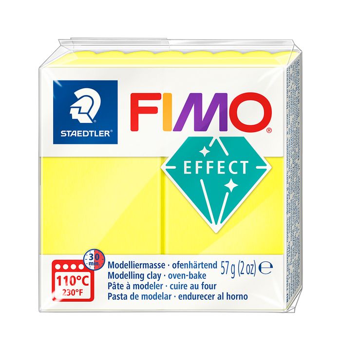 Argilla polimerica FIMO Effect 57g – Giallo Neon